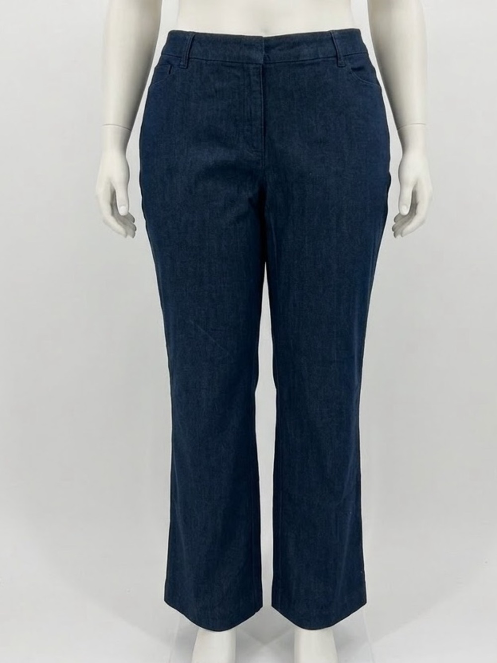 Classic Straight-Leg Women’s Pants in Dark Indigo